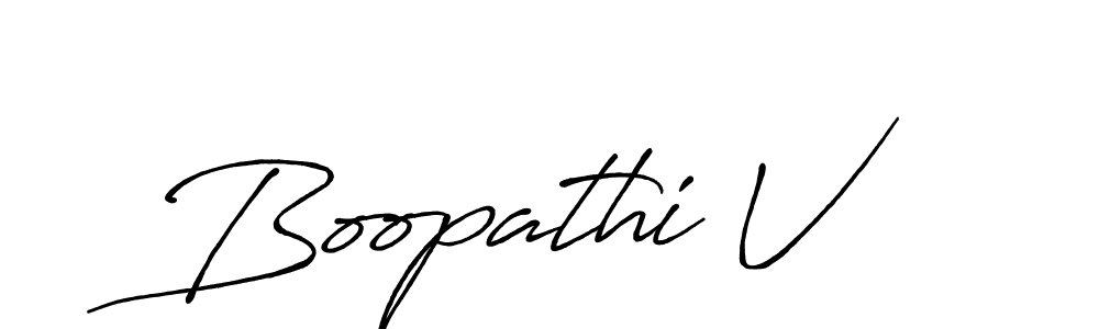 Best and Professional Signature Style for Boopathi V. Antro_Vectra_Bolder Best Signature Style Collection. Boopathi V signature style 7 images and pictures png