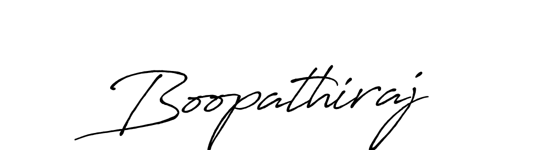 How to make Boopathiraj name signature. Use Antro_Vectra_Bolder style for creating short signs online. This is the latest handwritten sign. Boopathiraj signature style 7 images and pictures png