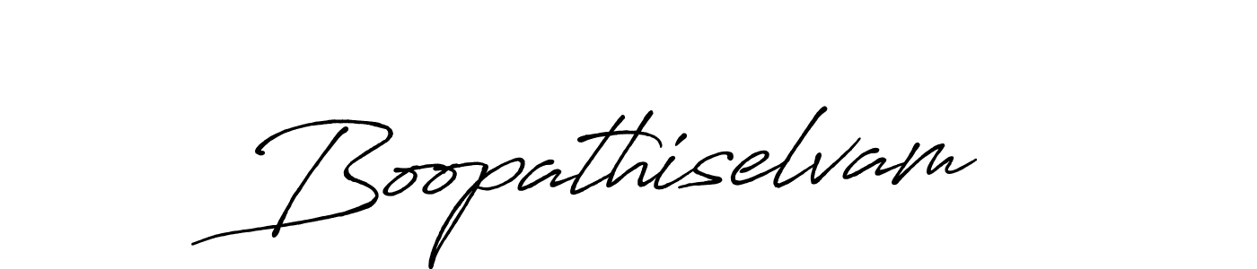 Use a signature maker to create a handwritten signature online. With this signature software, you can design (Antro_Vectra_Bolder) your own signature for name Boopathiselvam. Boopathiselvam signature style 7 images and pictures png