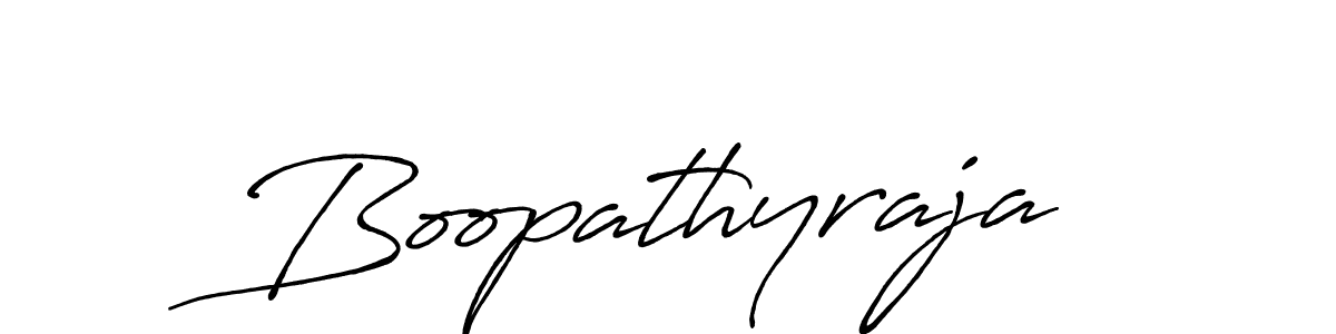 Create a beautiful signature design for name Boopathyraja. With this signature (Antro_Vectra_Bolder) fonts, you can make a handwritten signature for free. Boopathyraja signature style 7 images and pictures png