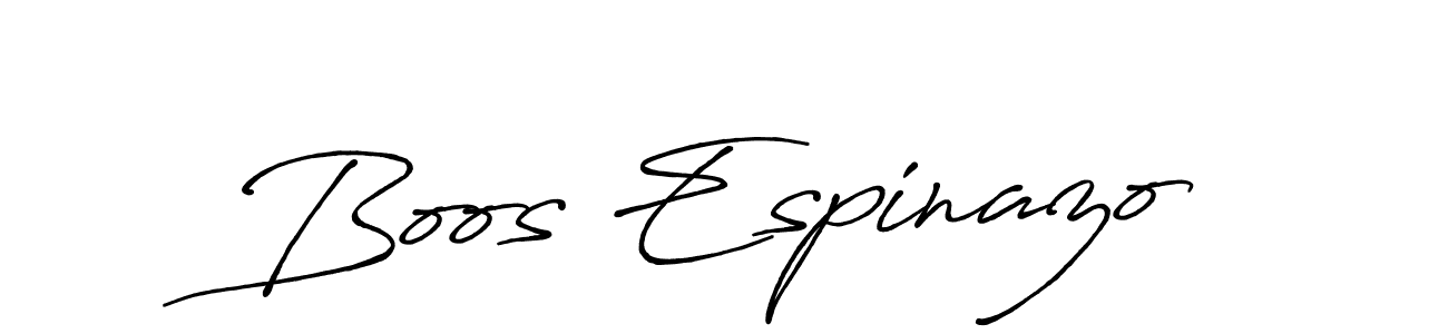 Create a beautiful signature design for name Boos Espinazo. With this signature (Antro_Vectra_Bolder) fonts, you can make a handwritten signature for free. Boos Espinazo signature style 7 images and pictures png
