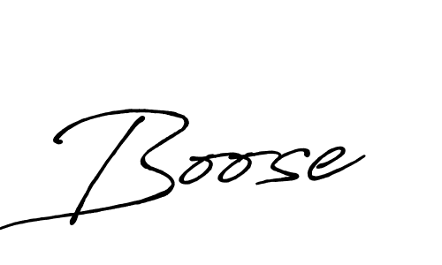 Create a beautiful signature design for name Boose. With this signature (Antro_Vectra_Bolder) fonts, you can make a handwritten signature for free. Boose signature style 7 images and pictures png