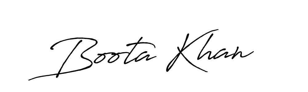 How to make Boota Khan signature? Antro_Vectra_Bolder is a professional autograph style. Create handwritten signature for Boota Khan name. Boota Khan signature style 7 images and pictures png