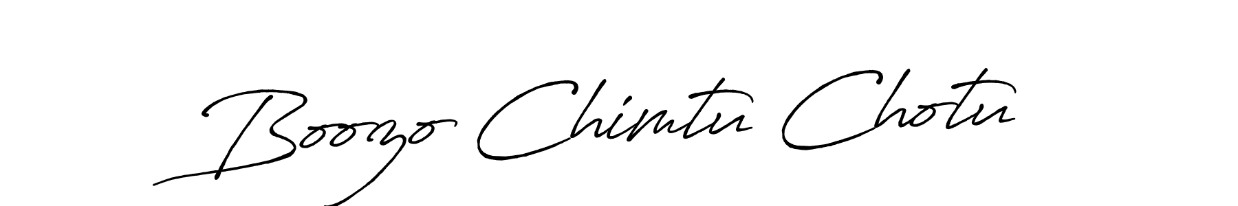 Boozo Chimtu Chotu stylish signature style. Best Handwritten Sign (Antro_Vectra_Bolder) for my name. Handwritten Signature Collection Ideas for my name Boozo Chimtu Chotu. Boozo Chimtu Chotu signature style 7 images and pictures png