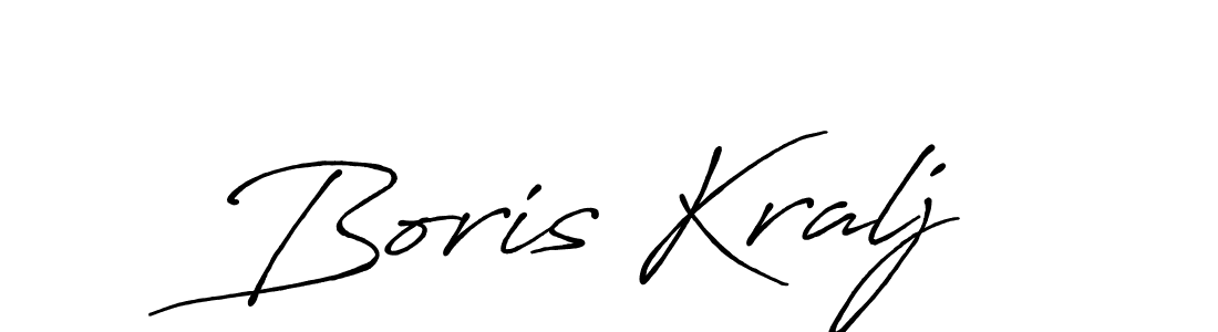 You should practise on your own different ways (Antro_Vectra_Bolder) to write your name (Boris Kralj) in signature. don't let someone else do it for you. Boris Kralj signature style 7 images and pictures png