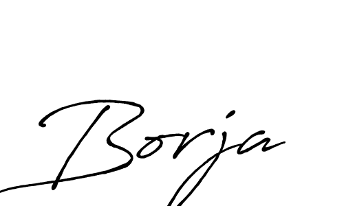 Make a beautiful signature design for name Borja. With this signature (Antro_Vectra_Bolder) style, you can create a handwritten signature for free. Borja signature style 7 images and pictures png