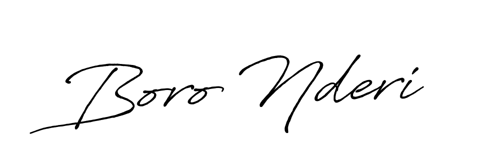 Make a beautiful signature design for name Boro Nderi. Use this online signature maker to create a handwritten signature for free. Boro Nderi signature style 7 images and pictures png