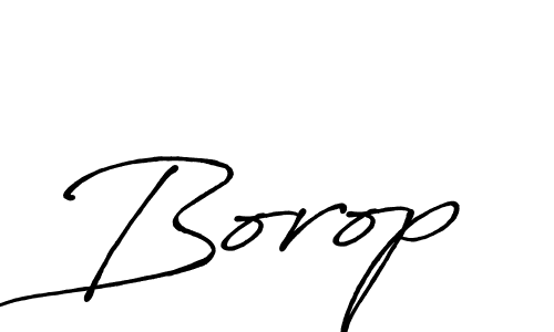 Use a signature maker to create a handwritten signature online. With this signature software, you can design (Antro_Vectra_Bolder) your own signature for name Borop. Borop signature style 7 images and pictures png