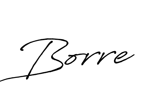 Create a beautiful signature design for name Borre. With this signature (Antro_Vectra_Bolder) fonts, you can make a handwritten signature for free. Borre signature style 7 images and pictures png