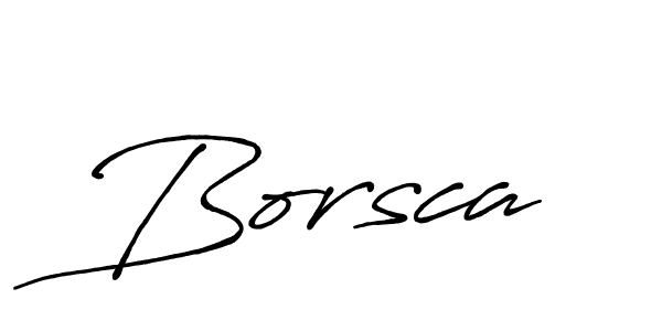 Create a beautiful signature design for name Borsca. With this signature (Antro_Vectra_Bolder) fonts, you can make a handwritten signature for free. Borsca signature style 7 images and pictures png