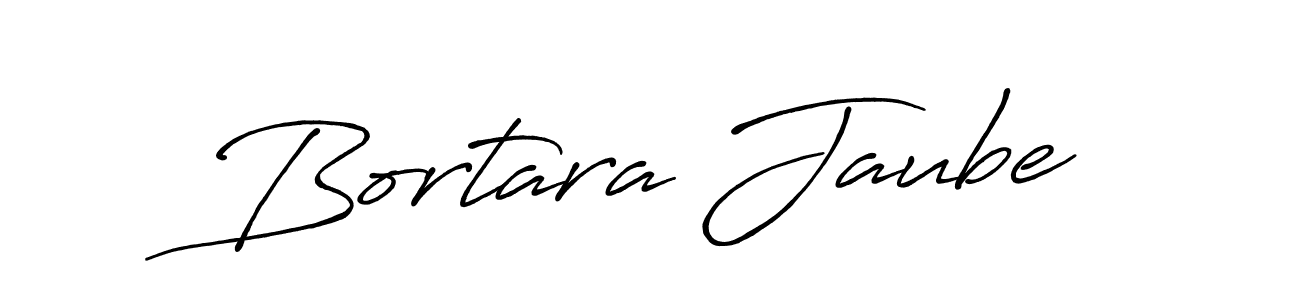 How to make Bortara Jaube name signature. Use Antro_Vectra_Bolder style for creating short signs online. This is the latest handwritten sign. Bortara Jaube signature style 7 images and pictures png