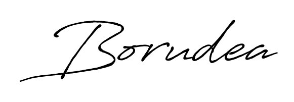 Try this chic Borudea handwritten sign style. Using Antro_Vectra_Bolder font elements, it gives your name a sleek, memorable identity. Borudea signature style 7 images and pictures png