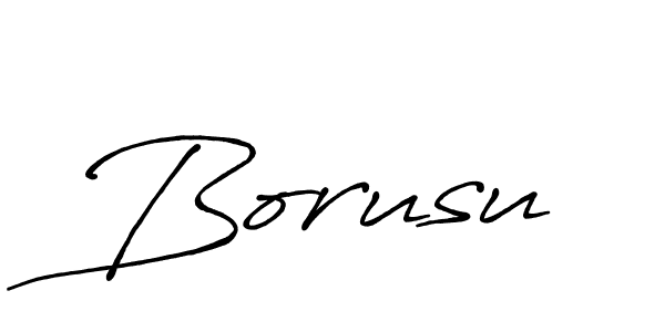 How to make Borusu signature? Antro_Vectra_Bolder is a professional autograph style. Create handwritten signature for Borusu name. Borusu signature style 7 images and pictures png