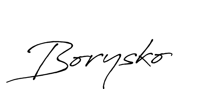 Once you've used our free online signature maker to create your best signature Antro_Vectra_Bolder style, it's time to enjoy all of the benefits that Borysko name signing documents. Borysko signature style 7 images and pictures png