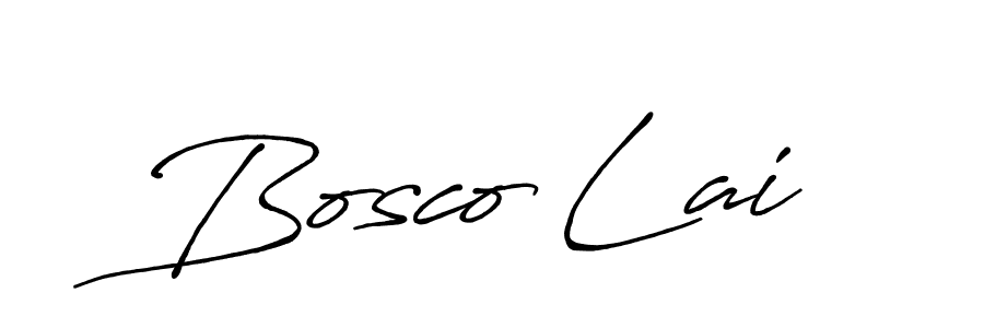 Make a beautiful signature design for name Bosco Lai. With this signature (Antro_Vectra_Bolder) style, you can create a handwritten signature for free. Bosco Lai signature style 7 images and pictures png