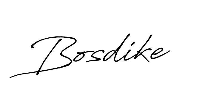 Create a beautiful signature design for name Bosdike. With this signature (Antro_Vectra_Bolder) fonts, you can make a handwritten signature for free. Bosdike signature style 7 images and pictures png