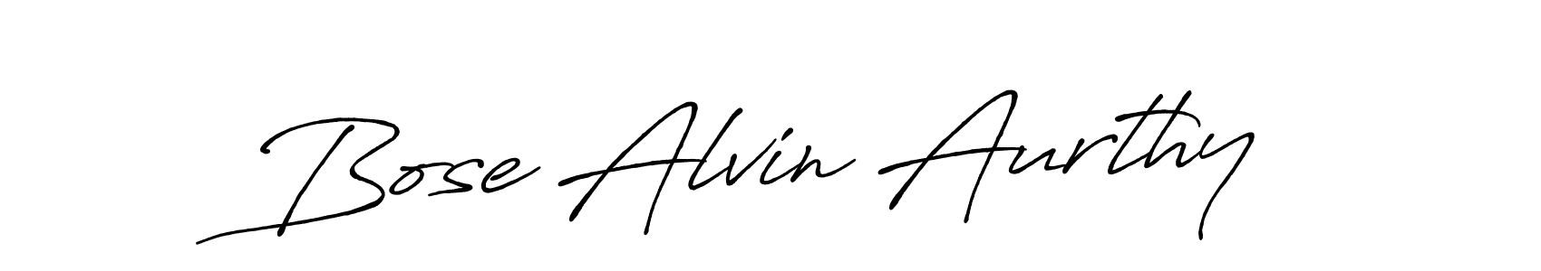 Similarly Antro_Vectra_Bolder is the best handwritten signature design. Signature creator online .You can use it as an online autograph creator for name Bose Alvin Aurthy. Bose Alvin Aurthy signature style 7 images and pictures png