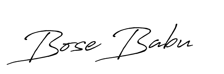 How to make Bose Babu name signature. Use Antro_Vectra_Bolder style for creating short signs online. This is the latest handwritten sign. Bose Babu signature style 7 images and pictures png