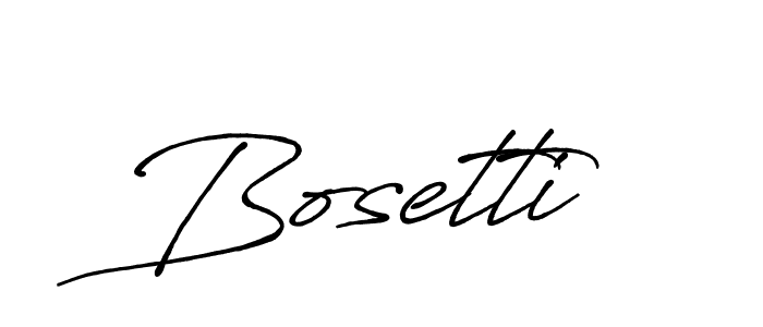 Create a beautiful signature design for name Bosetti. With this signature (Antro_Vectra_Bolder) fonts, you can make a handwritten signature for free. Bosetti signature style 7 images and pictures png