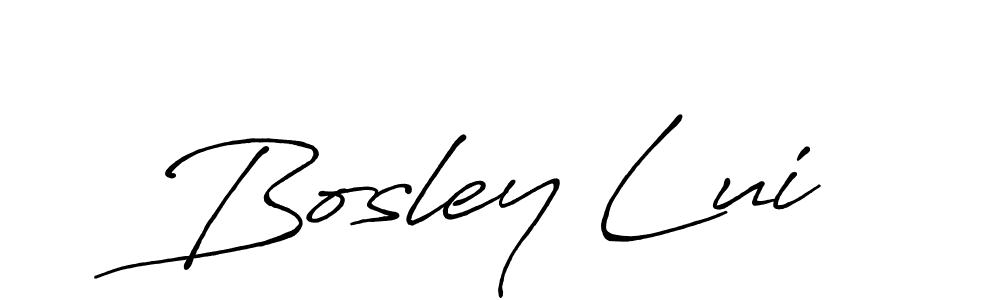 Also You can easily find your signature by using the search form. We will create Bosley Lui name handwritten signature images for you free of cost using Antro_Vectra_Bolder sign style. Bosley Lui signature style 7 images and pictures png