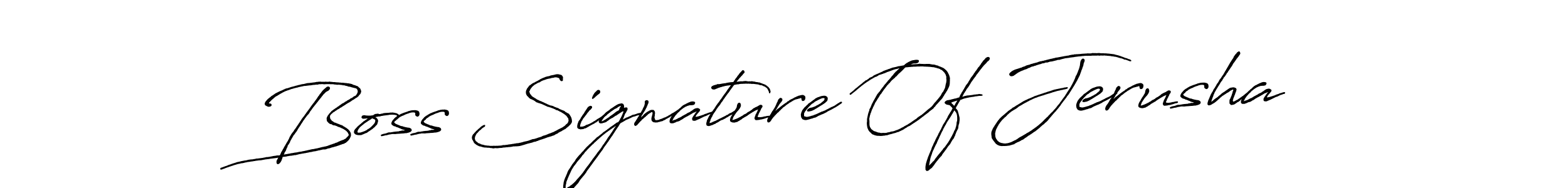 if you are searching for the best signature style for your name Boss Signature Of Jerusha. so please give up your signature search. here we have designed multiple signature styles  using Antro_Vectra_Bolder. Boss Signature Of Jerusha signature style 7 images and pictures png