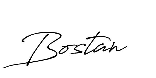 Design your own signature with our free online signature maker. With this signature software, you can create a handwritten (Antro_Vectra_Bolder) signature for name Bostan. Bostan signature style 7 images and pictures png