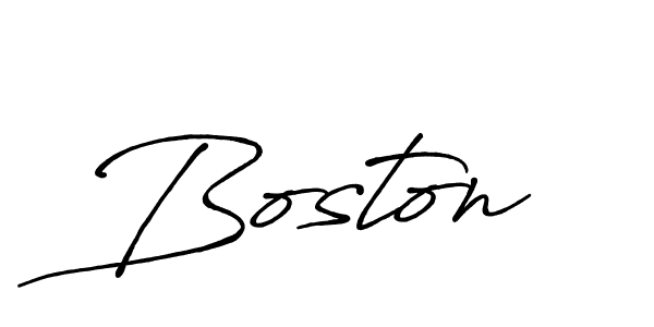 Design your own signature with our free online signature maker. With this signature software, you can create a handwritten (Antro_Vectra_Bolder) signature for name Boston. Boston signature style 7 images and pictures png