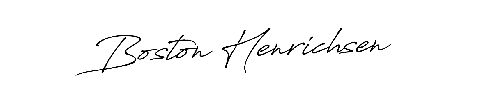 Similarly Antro_Vectra_Bolder is the best handwritten signature design. Signature creator online .You can use it as an online autograph creator for name Boston Henrichsen. Boston Henrichsen signature style 7 images and pictures png