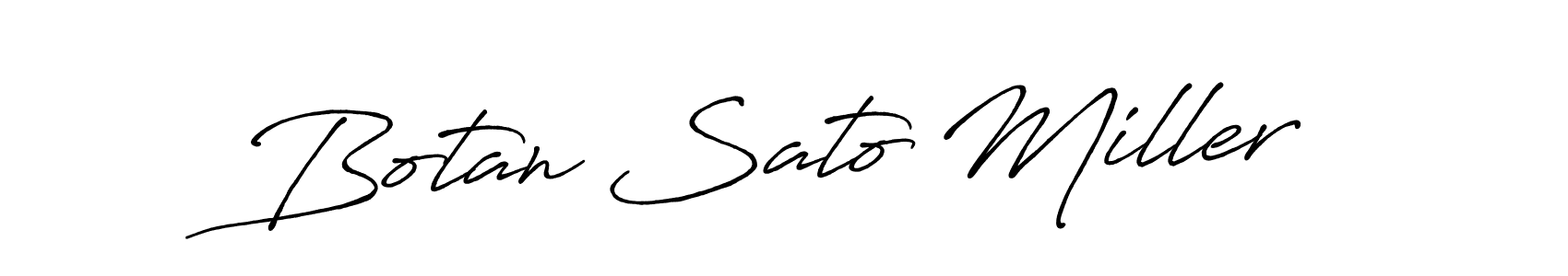 It looks lik you need a new signature style for name Botan Sato Miller. Design unique handwritten (Antro_Vectra_Bolder) signature with our free signature maker in just a few clicks. Botan Sato Miller signature style 7 images and pictures png