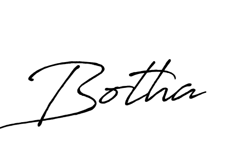 Create a beautiful signature design for name Botha. With this signature (Antro_Vectra_Bolder) fonts, you can make a handwritten signature for free. Botha signature style 7 images and pictures png