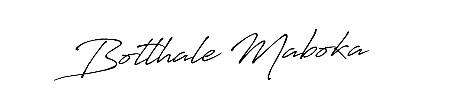 Use a signature maker to create a handwritten signature online. With this signature software, you can design (Antro_Vectra_Bolder) your own signature for name Botlhale Maboka. Botlhale Maboka signature style 7 images and pictures png