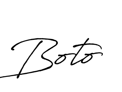 Boto stylish signature style. Best Handwritten Sign (Antro_Vectra_Bolder) for my name. Handwritten Signature Collection Ideas for my name Boto. Boto signature style 7 images and pictures png