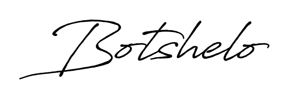 Transform the name Botshelo into a signature masterpiece using Antro_Vectra_Bolder font. Ideal for photographers, artists, and creators looking for watermarks. Botshelo signature style 7 images and pictures png