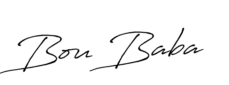 You should practise on your own different ways (Antro_Vectra_Bolder) to write your name (Bou Baba) in signature. don't let someone else do it for you. Bou Baba signature style 7 images and pictures png