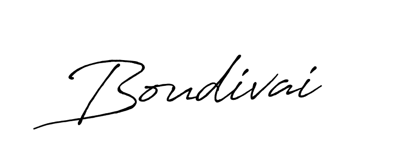 Design your own signature with our free online signature maker. With this signature software, you can create a handwritten (Antro_Vectra_Bolder) signature for name Boudivai. Boudivai signature style 7 images and pictures png