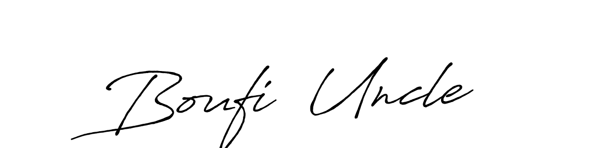 if you are searching for the best signature style for your name Boufi  Uncle. so please give up your signature search. here we have designed multiple signature styles  using Antro_Vectra_Bolder. Boufi  Uncle signature style 7 images and pictures png