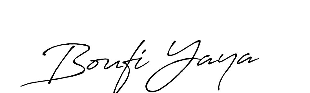 Also we have Boufi Yaya name is the best signature style. Create professional handwritten signature collection using Antro_Vectra_Bolder autograph style. Boufi Yaya signature style 7 images and pictures png