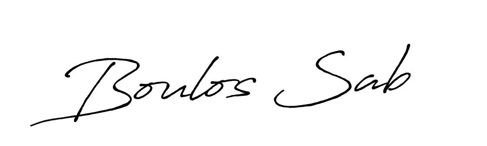 It looks lik you need a new signature style for name Boulos Sab. Design unique handwritten (Antro_Vectra_Bolder) signature with our free signature maker in just a few clicks. Boulos Sab signature style 7 images and pictures png