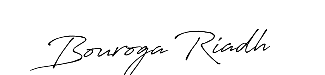 Antro_Vectra_Bolder is a professional signature style that is perfect for those who want to add a touch of class to their signature. It is also a great choice for those who want to make their signature more unique. Get Bouroga Riadh name to fancy signature for free. Bouroga Riadh signature style 7 images and pictures png