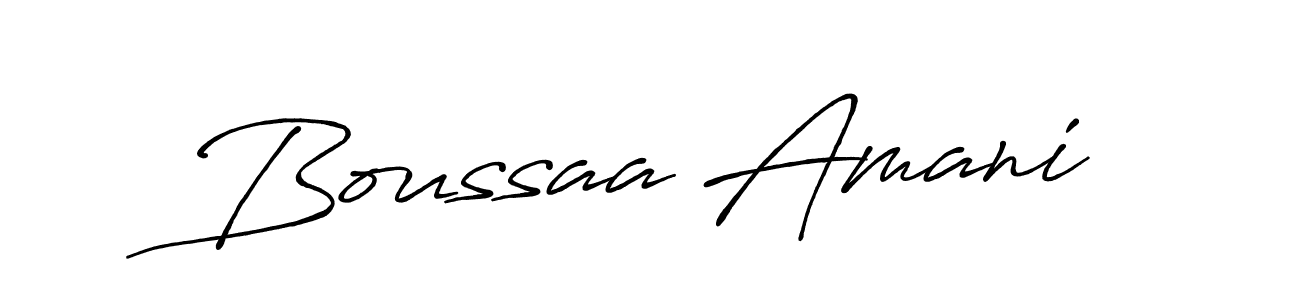 It looks lik you need a new signature style for name Boussaa Amani. Design unique handwritten (Antro_Vectra_Bolder) signature with our free signature maker in just a few clicks. Boussaa Amani signature style 7 images and pictures png
