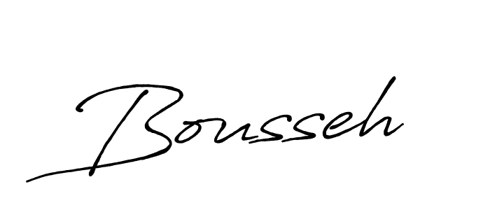 How to make Bousseh name signature. Use Antro_Vectra_Bolder style for creating short signs online. This is the latest handwritten sign. Bousseh signature style 7 images and pictures png