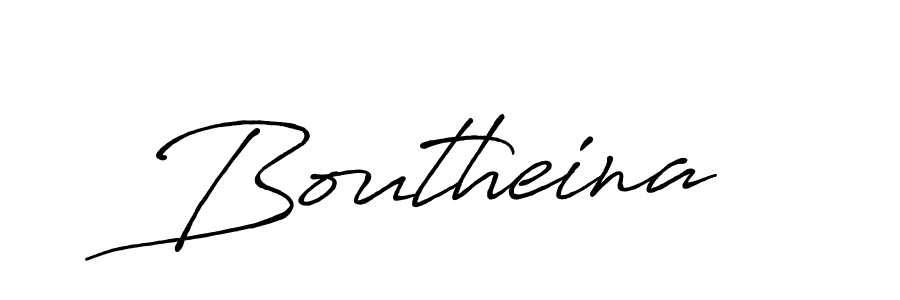 How to make Boutheina name signature. Use Antro_Vectra_Bolder style for creating short signs online. This is the latest handwritten sign. Boutheina signature style 7 images and pictures png