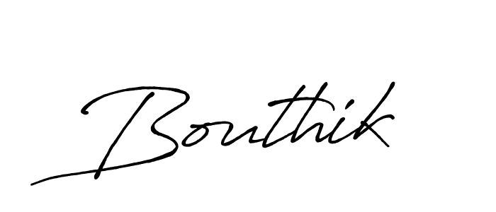 Bouthik stylish signature style. Best Handwritten Sign (Antro_Vectra_Bolder) for my name. Handwritten Signature Collection Ideas for my name Bouthik. Bouthik signature style 7 images and pictures png