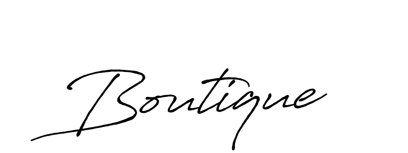 Design your own signature with our free online signature maker. With this signature software, you can create a handwritten (Antro_Vectra_Bolder) signature for name Boutique. Boutique signature style 7 images and pictures png