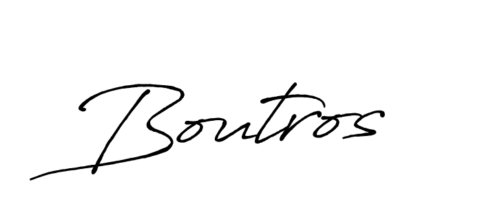 Make a beautiful signature design for name Boutros. With this signature (Antro_Vectra_Bolder) style, you can create a handwritten signature for free. Boutros signature style 7 images and pictures png