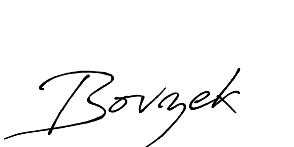 How to make Bovzek name signature. Use Antro_Vectra_Bolder style for creating short signs online. This is the latest handwritten sign. Bovzek signature style 7 images and pictures png