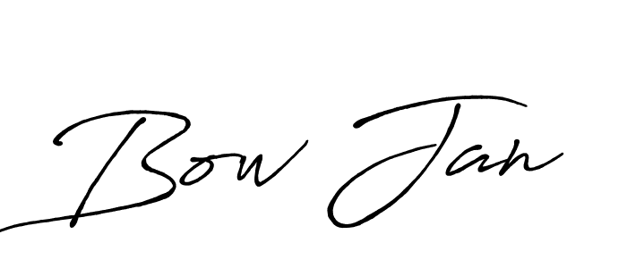 How to make Bow Jan signature? Antro_Vectra_Bolder is a professional autograph style. Create handwritten signature for Bow Jan name. Bow Jan signature style 7 images and pictures png