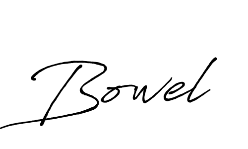 Make a beautiful signature design for name Bowel. With this signature (Antro_Vectra_Bolder) style, you can create a handwritten signature for free. Bowel signature style 7 images and pictures png