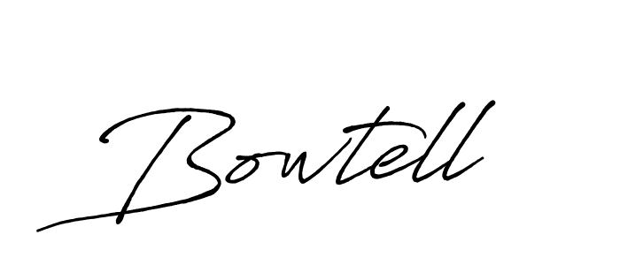 Use a signature maker to create a handwritten signature online. With this signature software, you can design (Antro_Vectra_Bolder) your own signature for name Bowtell. Bowtell signature style 7 images and pictures png