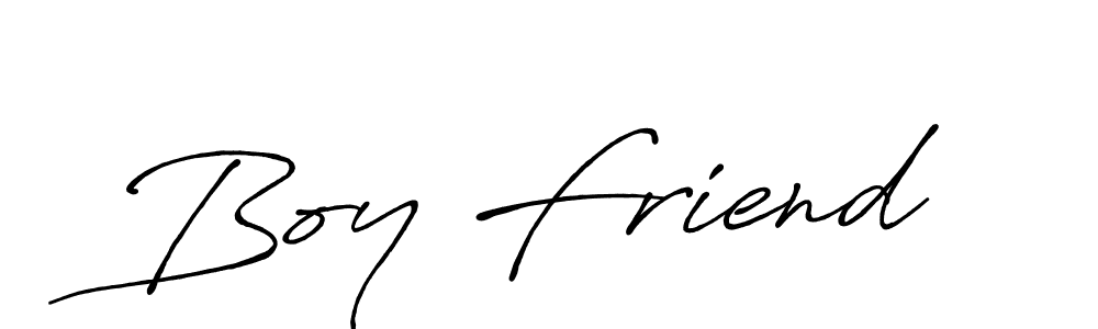 Boy Friend stylish signature style. Best Handwritten Sign (Antro_Vectra_Bolder) for my name. Handwritten Signature Collection Ideas for my name Boy Friend. Boy Friend signature style 7 images and pictures png